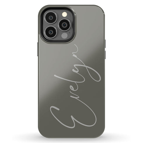 Custom Signature Name Earth Tones iPhone Case - Light
